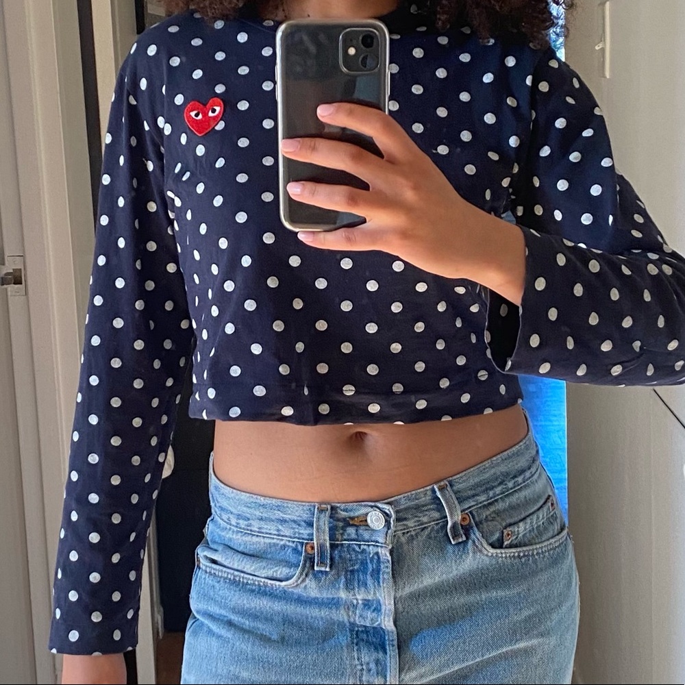 Comme Des Garçons polka dot shirt